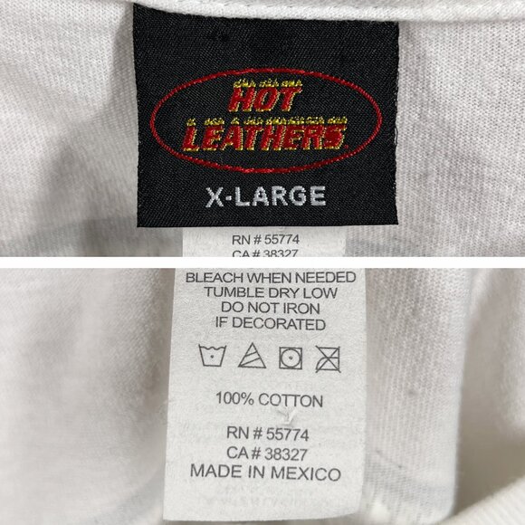 Hot Leathers Men's XL White Orange 2016 Sturgis Bike Week Skull Graphic T-Shirt - Picture 5 of 7